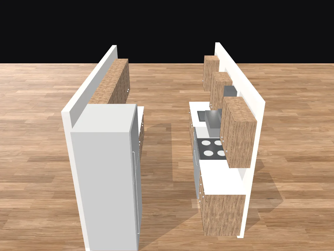 Illustration of a Galley kitchen layout